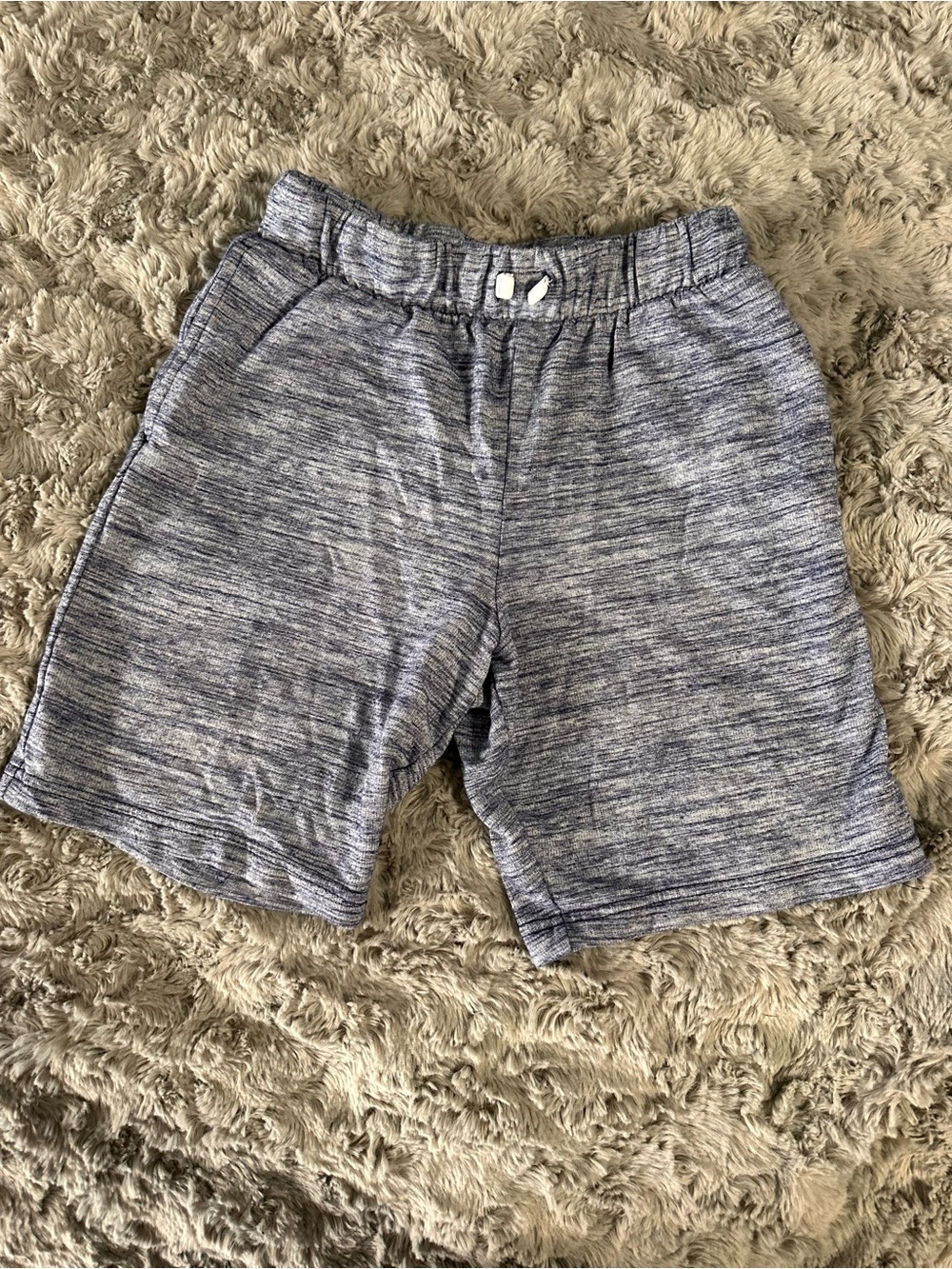 The Children's Place Heather Blue Knit Shorts with Pockets